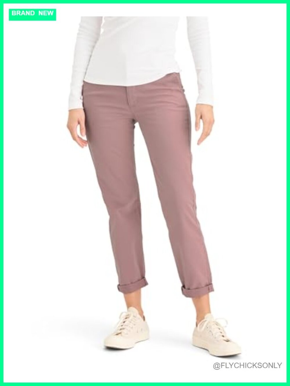 Women's Weekend Chino Mid-Rise Slim Straight Leg Recycled Cotton